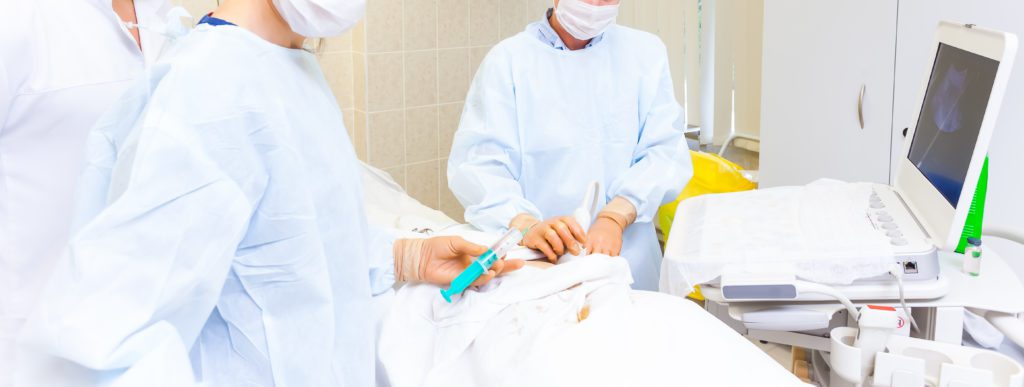 Injection procedure Injection control of ultrasound